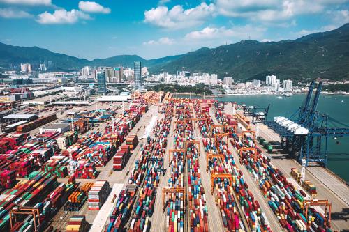 中国山东-青岛到德国海铁联运专属货轮路径