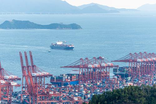 中国山东-青岛到美国集装箱船运输全封闭海运通道