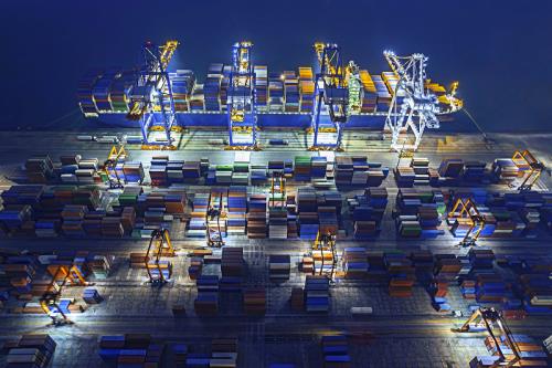 中国广东-广州到波兰海铁联运专属货轮路径